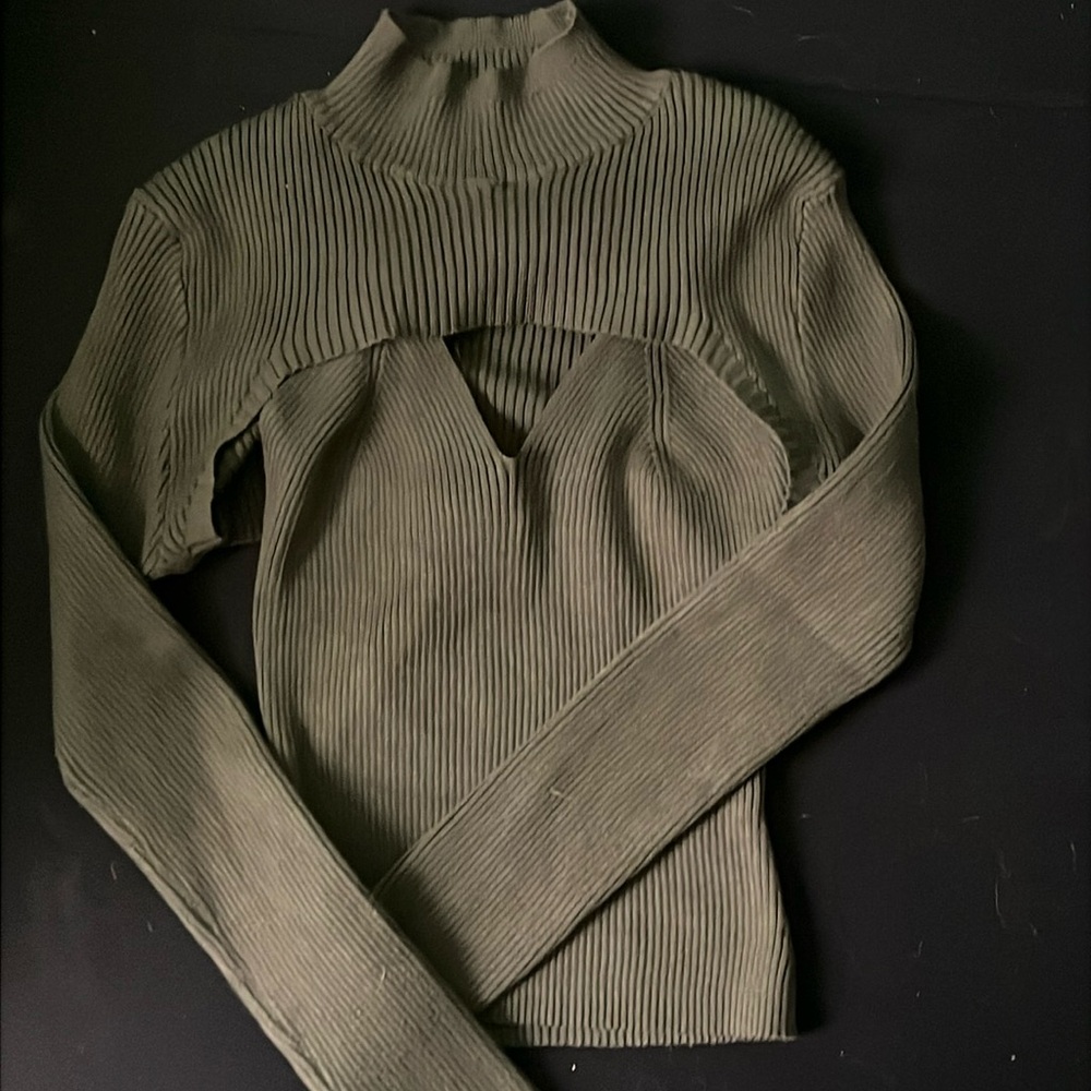 Almost famous tank top with sweater cover up size small